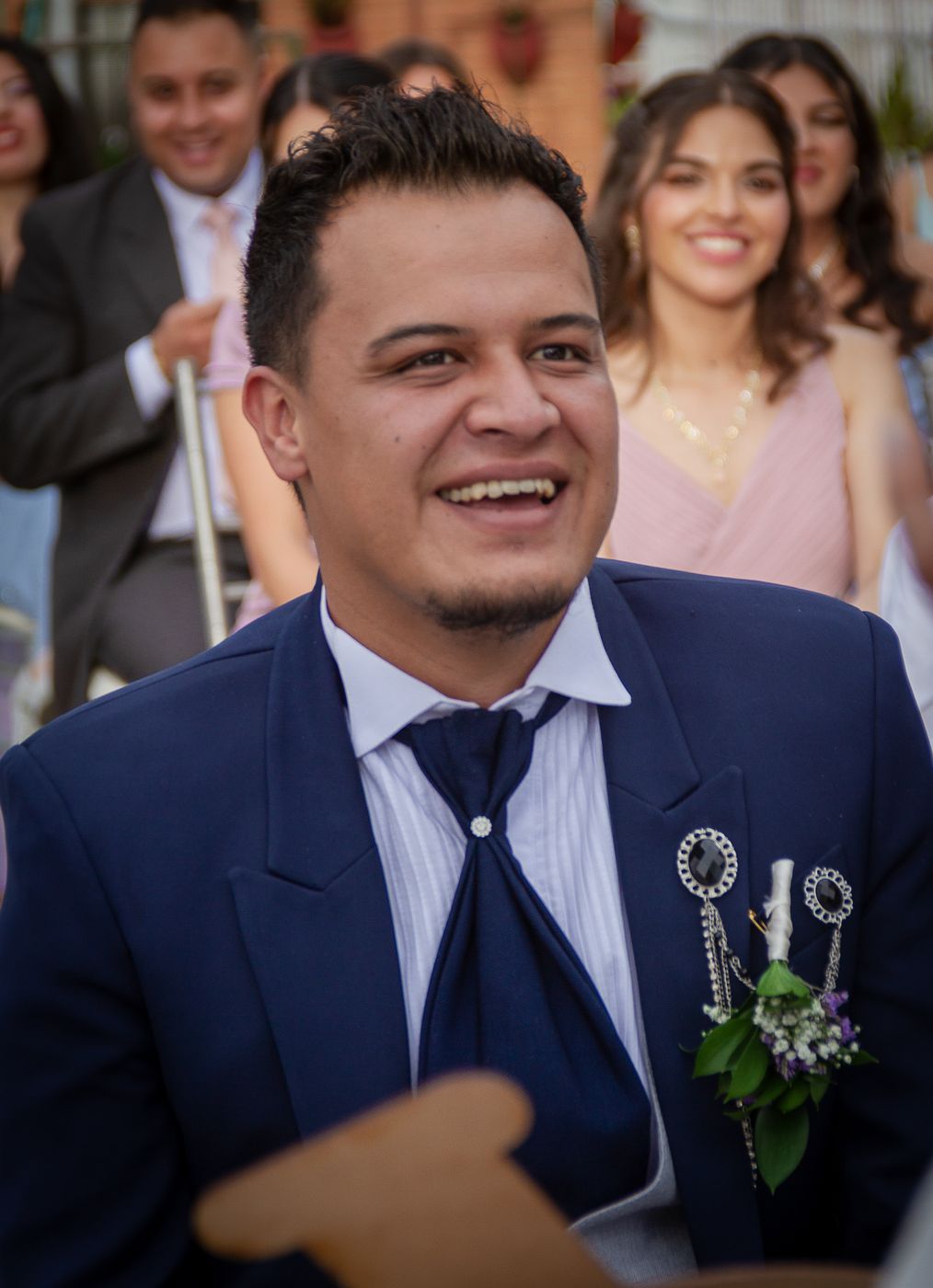 Detalle del vestido de novia